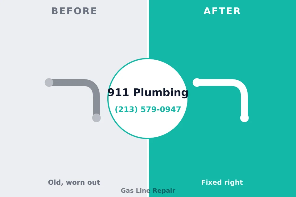 Before and after: plumbing company Watson, LA